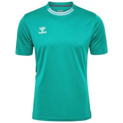 Koszulka Hummel Playful. Niebieskie koszulki damskie Hummel, bez wzorów, bez kołnierzyka, bez ramiączek. Za 137.00 zł.