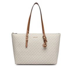 Torebka MICHAEL Michael Kors. Białe shopper bag MICHAEL Michael Kors, bez wzorów, bez dodatków. Za 1,239.00 zł.