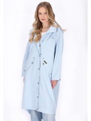 Schmuddelwedda Płaszcz przeciwdeszczowy w kolorze błękitnym rozmiar: M. Niebieskie płaszcze damskie Schmuddelwedda, m, bez wzorów, bez kaptura. Za 217.99 zł.