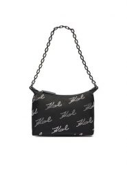 KARL LAGERFELD Torebka 246W3083 Czarny. Czarne torebki klasyczne damskie KARL LAGERFELD, z materiału, bez dodatków. Za 549.99 zł.