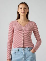 Levi's Kardigan w kolorze różowo-białym rozmiar: XS. Białe kardigany damskie Levi's, s, bez wzorów. Za 71.95 zł.