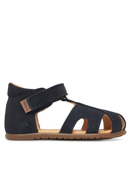 Mrugała Sandały Mimi 1111/5-77 Granatowy. Niebieskie sandały chłopięce Mrugała, ze skóry, bez zapięcia. Za 299.99 zł.