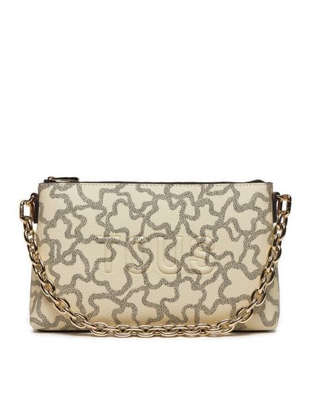 TOUS Torebka Kaos Icon 395910190 Beżowy. Brązowe torebki wieczorowe damskie tous, bez wzorów, ze skóry, bez dodatków. Za 389.99 zł.