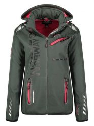 Geographical Norway Kurtka softshellowa "Reine" w kolorze khaki rozmiar: M. Brązowe kurtki sportowe damskie Geographical Norway, m, bez wzorów, bez kaptura. Za 213.18 zł.