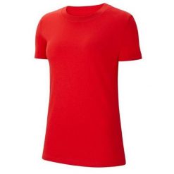 Koszulka Park 20 Dla Kobiet. Czerwone bluzki damskie Nike, bez wzorów, sportowe, bez kołnierzyka, bez ramiączek. Za 131.99 zł.