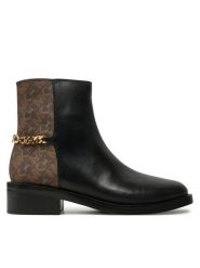 MICHAEL Michael Kors Botki 40F4CLME8L Czarny. Czarne botki damskie MICHAEL Michael Kors, ze skóry, bez obcasa, na płaskiej podeszwie, bez zapięcia. Za 1,199.00 zł.