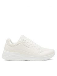 Skechers Sneakersy 8750063 WHT Biały. Białe obuwie sportowe damskie Skechers, z syntetyku, bez zapięcia. Za 259.99 zł.