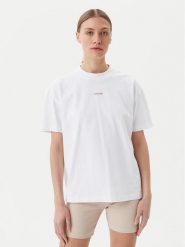 Calvin Klein Jeans T-Shirt Placed Institutional J20J225539 Biały Relaxed Fit. Białe t-shirty damskie Calvin Klein Jeans, xl, bez wzorów, z bawełny, bez kołnierzyka. Za 129.99 zł.