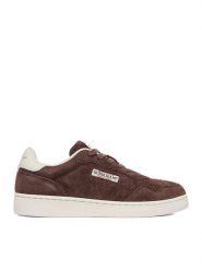 Guess Jeans Sneakersy EO-XL250041 Brązowy ciemny. Brązowe obuwie sportowe damskie Guess Jeans, z jeansu, bez zapięcia. Za 349.99 zł.