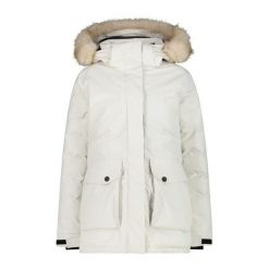 Kurtka Damska Zimowa CMP 32K3206F OCIEPLANA Biała. Białe kurtki damskie CMP, na zimę, l, bez wzorów, bez kaptura. W wyprzedaży za 979.99 zł.