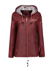 Geographical Norway Kurtka przejściowa "Boat" w kolorze bordowym rozmiar: L. Czerwone kurtki damskie Geographical Norway, l, bez wzorów, bez kaptura. Za 92.21 zł.