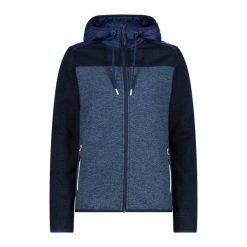 Bluza damska z kapturem CMP. Niebieskie bluzy damskie CMP, xs, bez wzorów, z polaru, z kapturem. Za 312.90 zł.