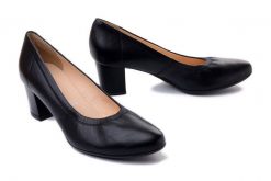 BIOECO BY ARKA 5522 1554 czarny, czółenka damskie. Czarne czółenka damskie Bioeco by Arka, bez wzorów, ze skóry, bez obcasa, na obcasie. Za 248.43 zł.