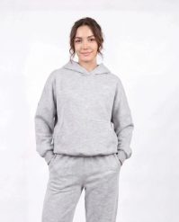 Damska bluza oversize UNLEASH WINGS GREY. Szare bluzy damskie Wings, uniwersalny, bez wzorów, z materiału, bez kaptura. Za 249.90 zł.