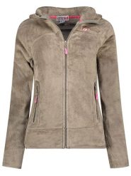 Canadian Peak Kurtka polarowa "Upaloodeak" w kolorze beżowym rozmiar: XXL. Brązowe kurtki damskie Canadian Peak, xxl, bez wzorów, z materiału, bez kaptura. Za 91.99 zł.