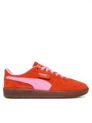 Puma Sneakersy Palermo 396463 72 Czerwony. Czerwone obuwie sportowe damskie Puma, ze skóry, bez zapięcia. Za 299.99 zł.