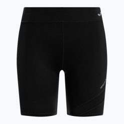 Spodenki do biegania damskie Joma R-Nature Short Tights. Czarne spodenki sportowe damskie Joma, s, bez wzorów, z elastanu, do biegania. Za 79.99 zł.