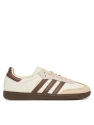 Adidas Sneakersy Samba Og JR8842 Beżowy. Brązowe obuwie sportowe damskie Adidas, ze skóry, bez zapięcia. Za 529.99 zł.