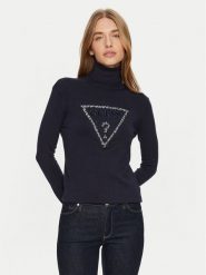 Guess Golf W4BR03 Z2NQ2 Granatowy Regular Fit. Niebieskie golfy damskie Guess, xs, z aplikacjami, z wiskozy, bez ramiączek. Za 299.99 zł.