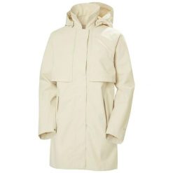 Kurtka przeciwdeszczowa damska Helly Hansen Lilja Rain. Białe kurtki damskie Helly Hansen, na lato, m, bez wzorów, z poliesteru, bez kaptura. Za 884.50 zł.