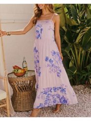 LA Angels Sukienka w kolorze jasnoróżowo-niebieskim rozmiar: M. Niebieskie sukienki damskie LA Angels, bez wzorów, z koronki, bez ramiączek. Za 189.95 zł.