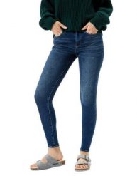 American Eagle Outfitters jegginsy damskie Moody Blue, wysoki stan, rozmiar W26. Brązowe jeansy damskie Erima, z podwyższonym stanem. Za 284.99 zł.