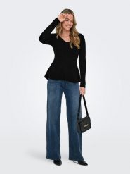 ONLY Sweter w kolorze czarnym rozmiar: S. Czarne swetry klasyczne damskie Only, s, bez kołnierzyka. Za 115.95 zł.