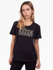 Pepe Jeans Koszulka w kolorze czarnym rozmiar: S. Czarne bluzki damskie Pepe Jeans, s, bez wzorów, z bawełny, bez kołnierzyka, bez ramiączek. Za 87.81 zł.