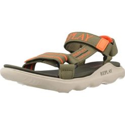 Sandały REPLAY SPACER 2 Zielony. Zielone sandały damskie Replay, bez wzorów, z tkaniny, bez obcasa, bez zapięcia. Za 190.99 zł.
