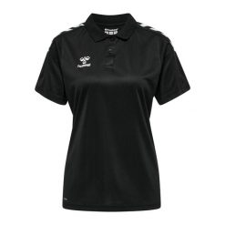 Damska koszulka polo Hummel Functional. Czarne koszulki damskie Hummel, xl, bez wzorów, bez kołnierzyka, bez ramiączek. Za 146.50 zł.