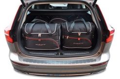 Torby Do Bagażnika Volvo V60 2018+ 5Szt Kjust. Czarne torby podróżne KJUST, bez wzorów, z kauczuku. Za 1,497.00 zł.