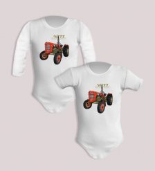 Zetor 4011 — body. Body niemowlęce nikiniki, bez wzorów, z bawełny, bez kołnierzyka, bez ramiączek. W wyprzedaży za 50.15 zł.