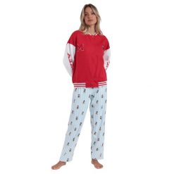 Ciepła kurtka damska Disney Mickey New York. Czerwone kurtki damskie Disney, l, bez wzorów, z bawełny, bez kaptura. Za 219.50 zł.