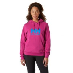 Bluza damska Helly Hansen HH Logo Hoodie 2.0. Czerwone bluzy damskie Helly Hansen, s, bez wzorów, bez kaptura. Za 379.45 zł.