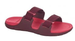 Sandały plażowe Sandal Way Slide ZRVP/41. Czerwone sandały damskie Lizard, bez wzorów, z materiału, bez obcasa, bez zapięcia. Za 85.03 zł.
