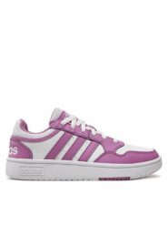 Adidas Sneakersy Hoops 3.0 IH0174 Fioletowy. Fioletowe obuwie sportowe damskie Adidas, ze skóry, bez zapięcia. Za 209.99 zł.