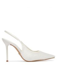 Aldo Szpilki Pearlescent 14296114 Biały. Białe szpilki damskie ALDO, bez wzorów, z materiału, bez obcasa, na szpilce, bez zapięcia. Za 499.99 zł.