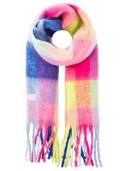 Zwillingsherz Szal "Fringes & Karo" ze wzorem - 235 x 40 cm rozmiar: onesize. Szaliki damskie Zwillingsherz, bez wzorów, z materiału. Za 91.95 zł.