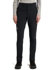 Haglöfs Spodnie softshellowe "Morän" w kolorze czarnym rozmiar: 44. Czarne spodnie dresowe damskie Haglöfs, bez wzorów, z materiału, outdoorowe. Za 295.99 zł.