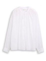 Tom Tailor Bluzka w kolorze białym rozmiar: XL. Białe bluzki damskie Tom Tailor, xl, bez wzorów, z wiskozy, bez kołnierzyka, bez ramiączek. Za 83.22 zł.