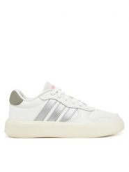 Adidas Sneakersy Litecourt JI2342 Biały. Białe obuwie sportowe damskie Adidas, ze skóry, bez zapięcia. Za 209.99 zł.
