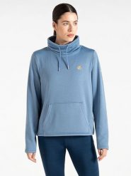 Dare 2b Bluza polarowa "Lexan" w kolorze błękitnym rozmiar: 32. Niebieskie bluzy damskie Dare 2b, bez wzorów, z polaru, z kapturem. Za 78.47 zł.