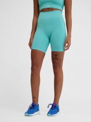 Damskie wysokie legginsy bezszwowe Hummel Alive. Niebieskie legginsy damskie Hummel, s, bez wzorów, z materiału. Za 135.50 zł.