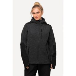 Damskie Kurtka funkcyjna z polaru hydrofobowa z otworem na kciuk. Czarne kurtki damskie Ulla Popken, plus size, bez wzorów, z elastanu, bez kaptura. W wyprzedaży za 383.99 zł.