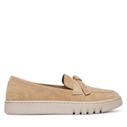 Półbuty Josef Seibel. Brązowe półbuty damskie Josef Seibel, bez wzorów, bez obcasa, na płaskiej podeszwie, bez zapięcia. Za 439.99 zł.