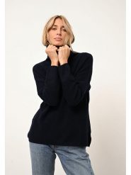 Just Cashmere Kaszmirowy golf "Blantyre" w kolorze granatowym rozmiar: L. Niebieskie golfy damskie Just Cashmere, l, bez wzorów, z kaszmiru, bez ramiączek. Za 375.96 zł.