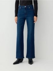 Jeansy bootcut - granatowy. Niebieskie jeansy damskie Reserved. Za 199.99 zł.