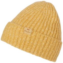 Czapka Helly Hansen Cozy. Brązowe czapki damskie Helly Hansen, z aplikacjami, z bawełny. Za 177.50 zł.