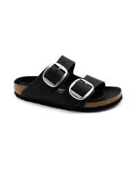 Sandały Birkenstock Birkenstock Arizona Big Buckle Damskie. Czarne sandały damskie Birkenstock, bez wzorów, z materiału, bez obcasa, bez zapięcia. Za 676.00 zł.