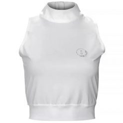 Koszulka damska croptop EQUESTRIAN QUEEN Rylee 24SS. Czarne koszulki damskie EQUESTRIAN QUEEN, xs, bez wzorów, bez kołnierzyka, bez ramiączek. Za 150.99 zł.